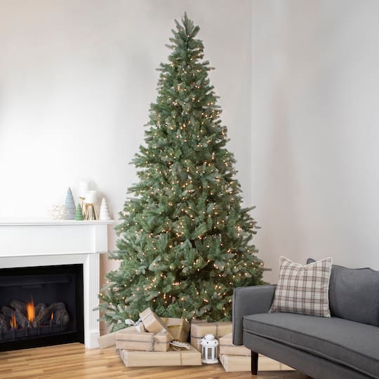 9Ft Pre-Lit Real Touch™ Granville Fraser Fir Artificial Christmas Tree, Clear Lights By Northlight in Green | 9 ft | Michaels®